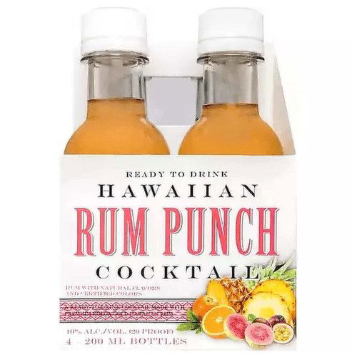 Koloa Rum, Punch, Ready to Drink, Bottles (Pack of 4)