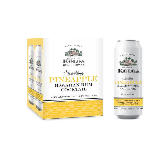 Koloa Sparkling Pineapple (4-pack)