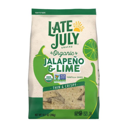 Late July Restaurant Style Tortilla Chips Jalapeno Lime