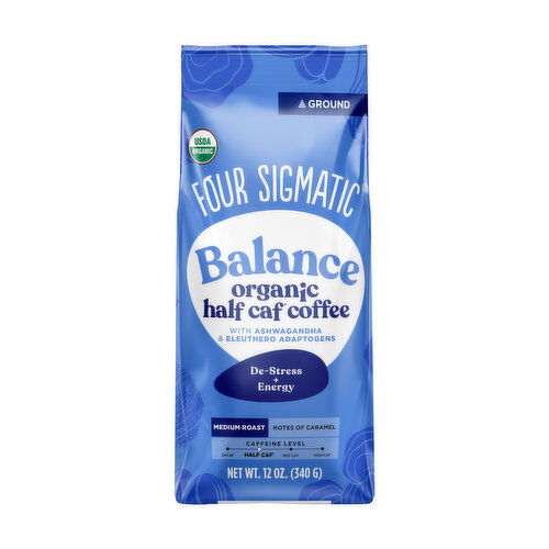 Four Sigmatic Balance Organic Half Caf Ground Coffee