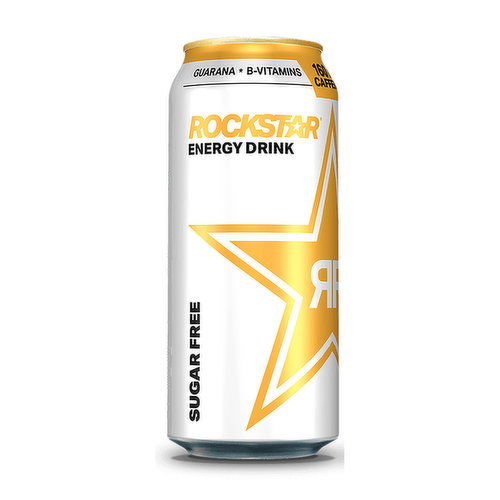 Rockstar Energy Drink, Sugar Free, 16 Fl Oz (Pack of 4)