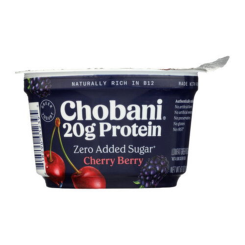 Chobani 20g Protein Cherry Berry Greek Yogurt