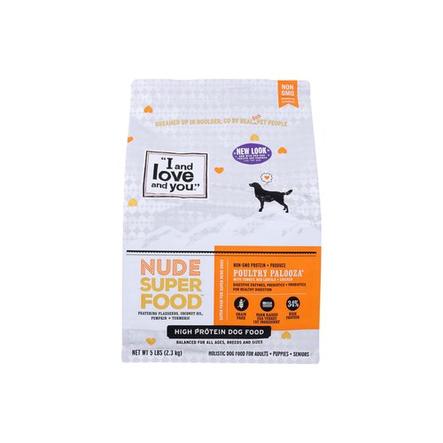 I and Love and You Nude Food Dog Kibble, Poultry Palooza