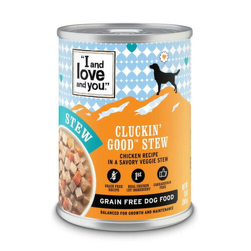 I and Love and You Cluckin' Good Stew Dog Food