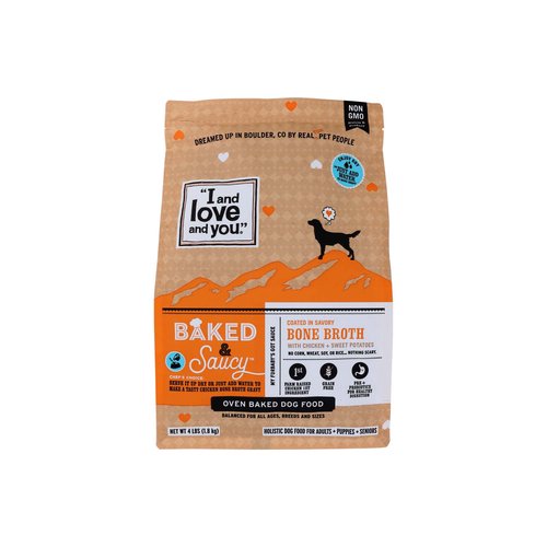 I and Love and You Baked & Saucy Dog Kibble, Chicken & Sweet Potato