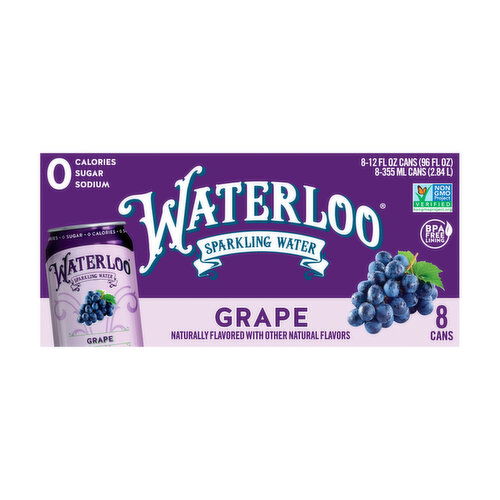 Waterloo Grape Sparkling Water (8-pack)