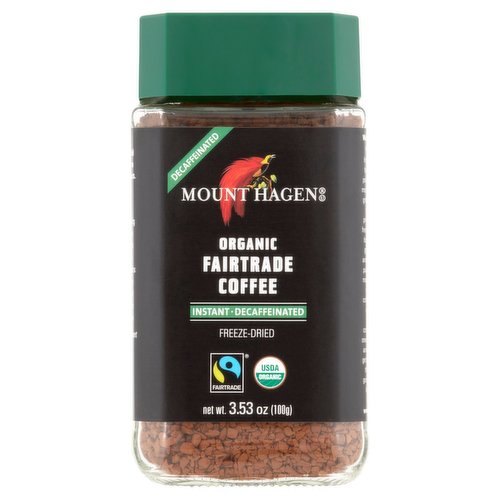Mount Hagen Organic Instant Coffee, Decaffeinated