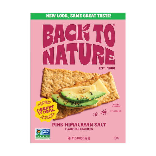 Back To Nature Pink Himalayan Salt Flatbread Crackers