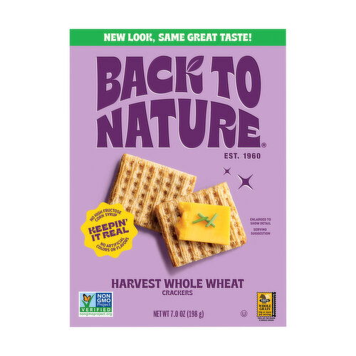 Back To Nature Harvest Whole Wheat Crackers