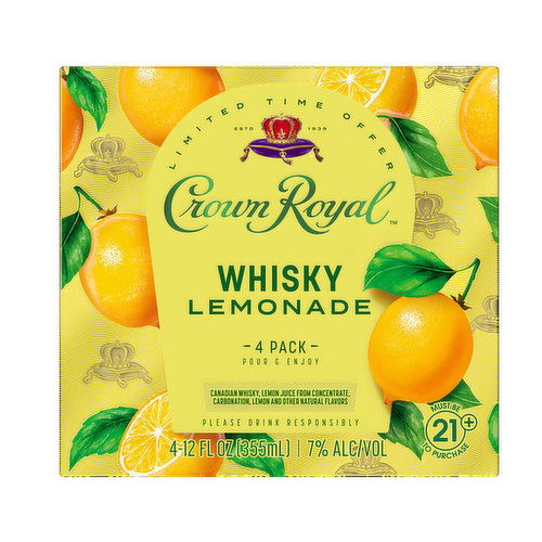 Crown Royal Cocktail Lemonade (4-pack)