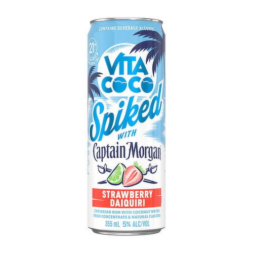 Vita Coco Captain Morgan Strawberry Daiquiri (4-pack)