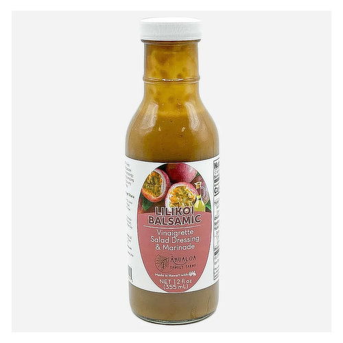 Ahualoa Family Farms Lilikoi Balsamic Dressing