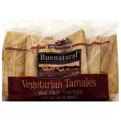 Buenatural Red Chile Vegetable Vegan Tamales