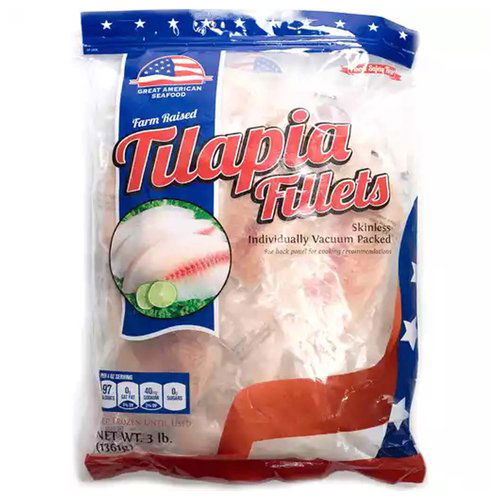 Great American Fillets, Tilapia, Frozen