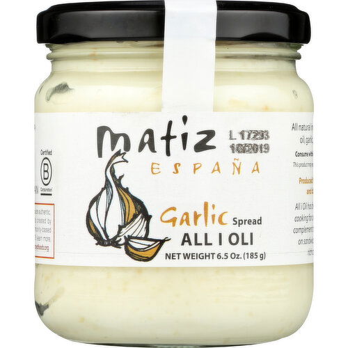 Matiz All I Oli Garlic Sauce