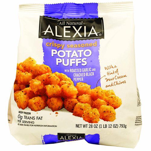 Alexia Crispy Seasoned Potato Puffs, Roasted Garlic & Cracked Black Pepper