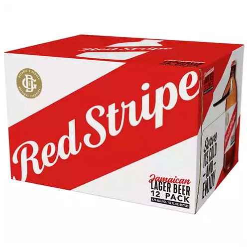 Red Stripe Beer, Bottles (Pack of 12)