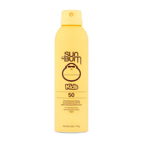 Sun Bum Kids Broad Spectrum Clear Sunscreen Spray, SPF 50