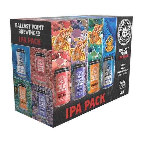 Ballast Point IPA Variety Mix Pack (12-pack)