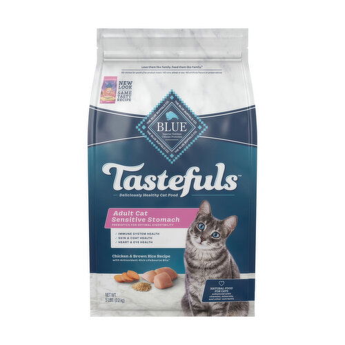 Blue Buffalo Tastefuls Sensitive Stomach Natural Adult Dry Cat Food, Chicken