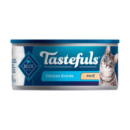 Blue Buffalo Tastefuls Natural Pate Wet Cat Food, Chicken