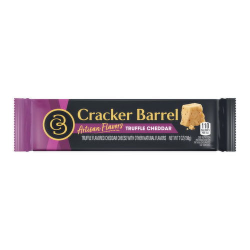 Cracker Barrel Truffle Flavored Cheddar Cheese