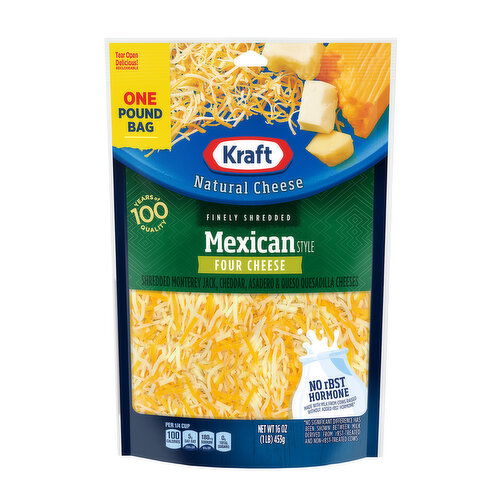 Kraft Finely Shredded 4 Cheese Mexican Blend