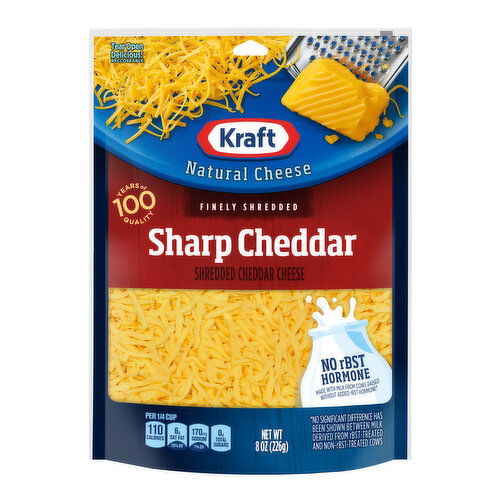 Kraft Finely Shredded Sharp Cheddar Cheese