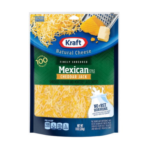 Kraft Mexican Cheddar Jack Finely Shredded Cheese
