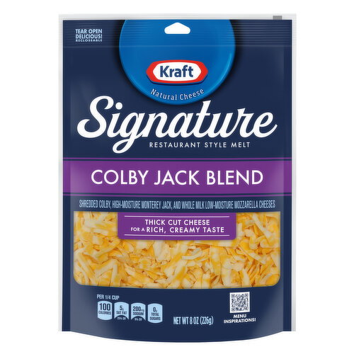 Kraft Signature Colby Jack Shredded Cheese