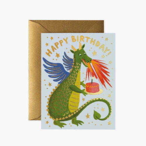 Rifle Paper Card Birthday Dragon