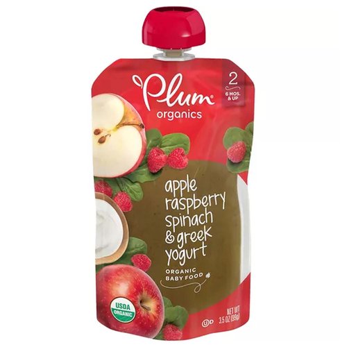 Plum Organics Greek Yogurt, Raspberry Spin