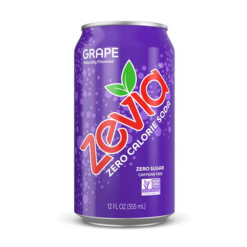 Zevia Zero Calorie Grape Soda (Single)