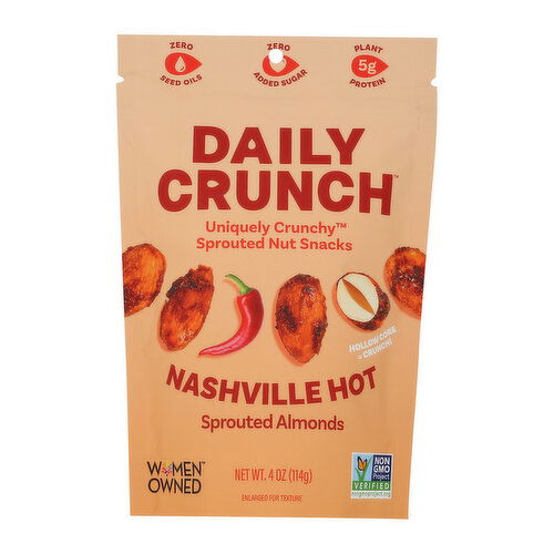 Daily Crunch Nashville Hot Sprouted Almonds