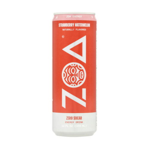 ZOA Zero Sugar Strawberry Watermelon Energy Drink