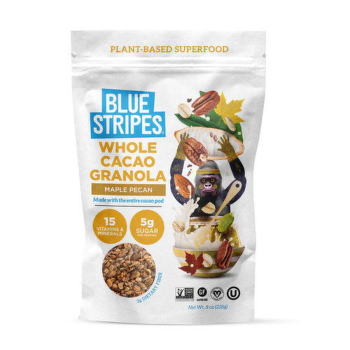 Blue Stripes Cacao Maple Pecan Granola