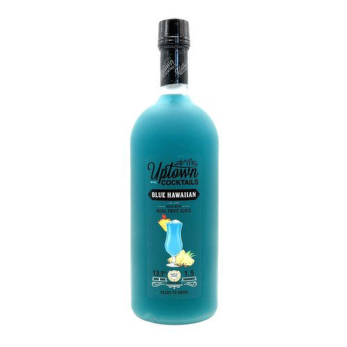 Uptown Wine Cocktail Blue Hawaiian