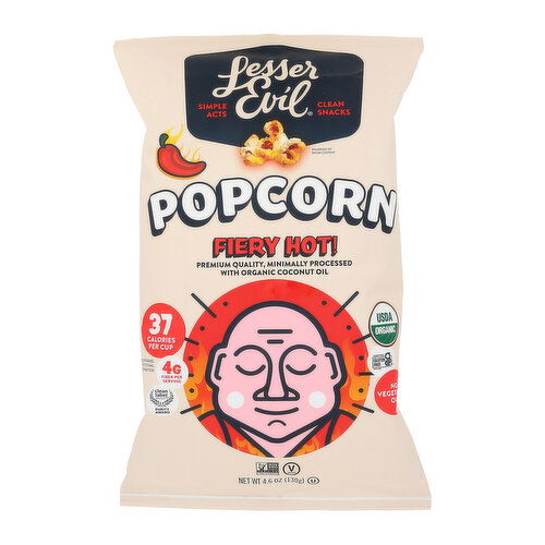 Lesser Evil Popcorn Fiery Hot