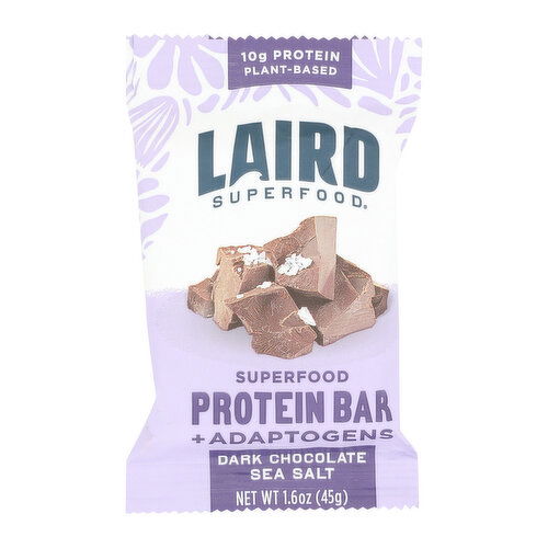 Laird Superfood Dark Chocolate Sea Salt Protein Bar