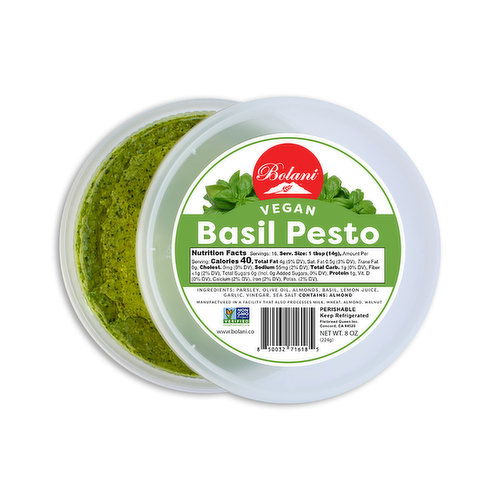 Bolani Vegan Basil Pesto Sauce