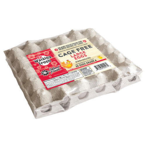 Waialua Fresh Cage Free Large White Eggs