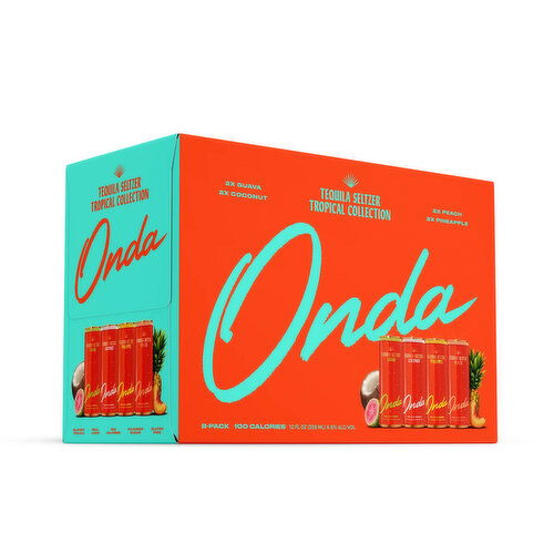 Onda Tequila Seltzer Tropical Variety (8-pack)