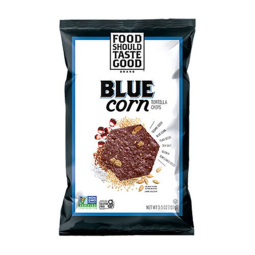 Food Should Taste Good Blue Corn Tortilla Chips