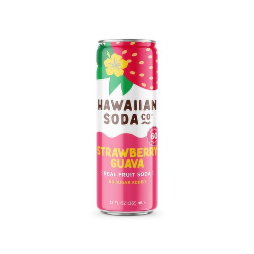 Hawaiian Soda Co Sparkling Strawberry Guava