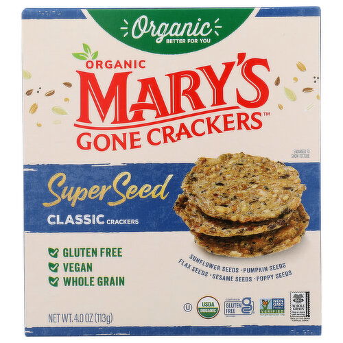 Mary's Gone Crackers Classic Sea Salt