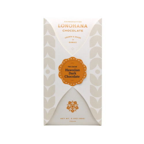 Lonohana Hawaiian Dark 70% Chocolate Bar