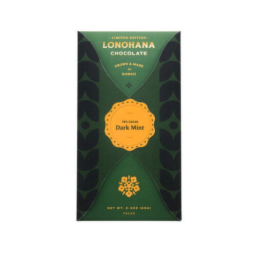 Lonohana Dark Mint Chocolate Bar