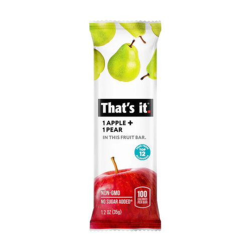 That's It Fruit Bar Apple Pear