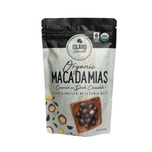 Island Harvest Organic Macadamia Nuts with Dark Chocolate