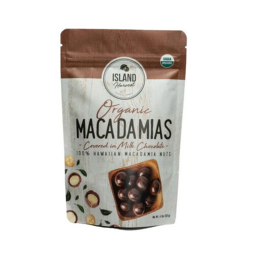 Island Harvest Organic Milk Chocolate Macadamia Nuts